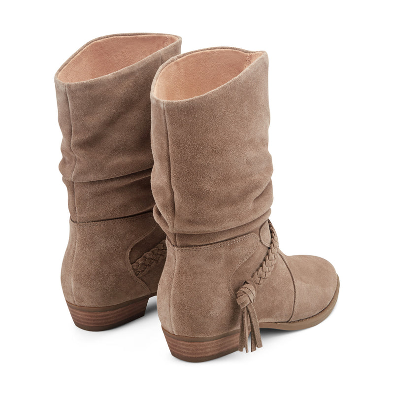 Printy Ruched Booties