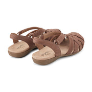 Berri Woven Casual Round Toe Slip-on Sandals