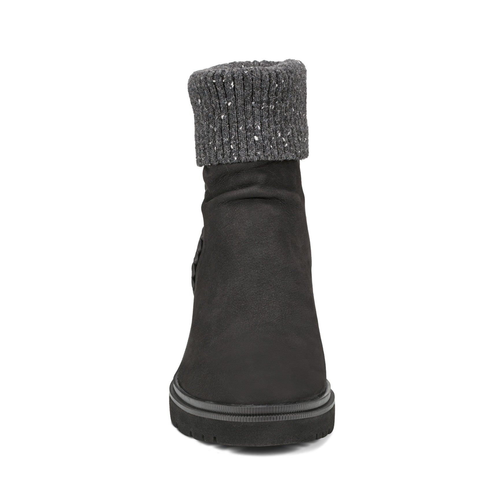 Gresa Waterproof Block Heel Round Toe Casual Booties