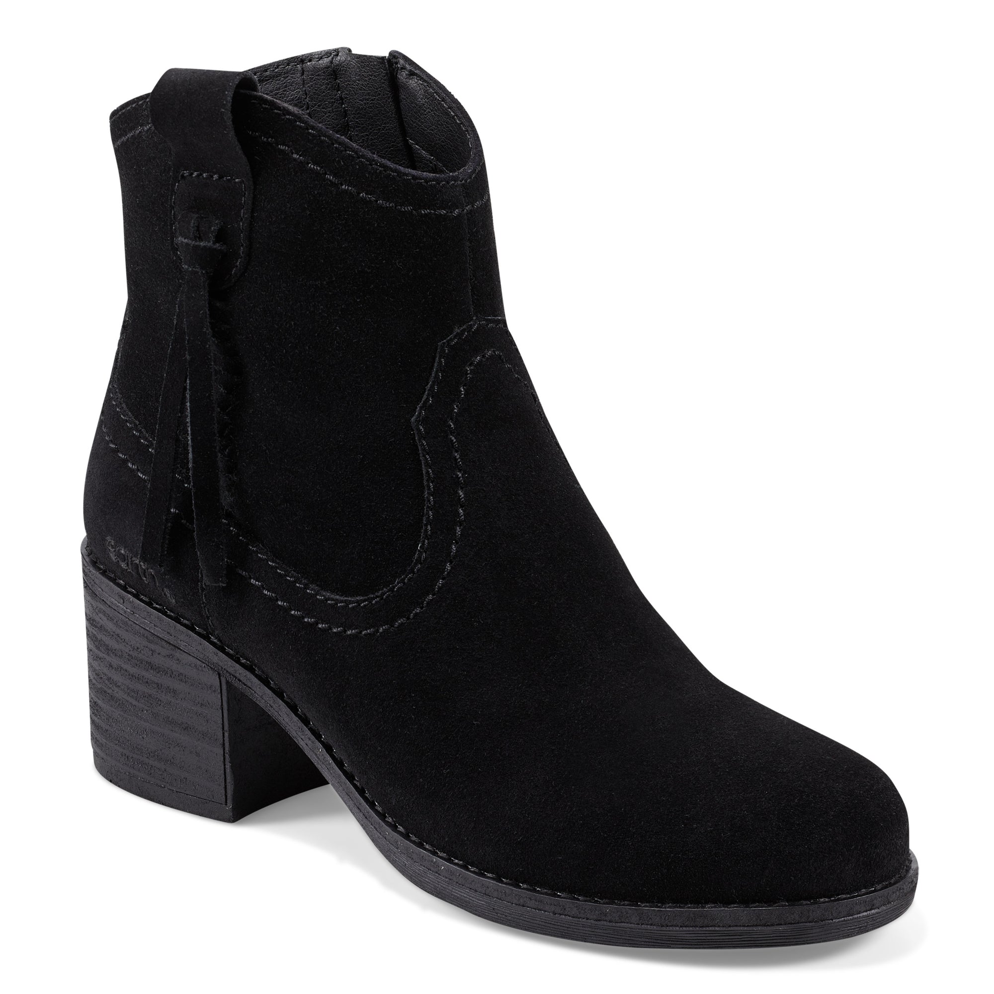 Irene Round Toe Block Heel Casual Booties