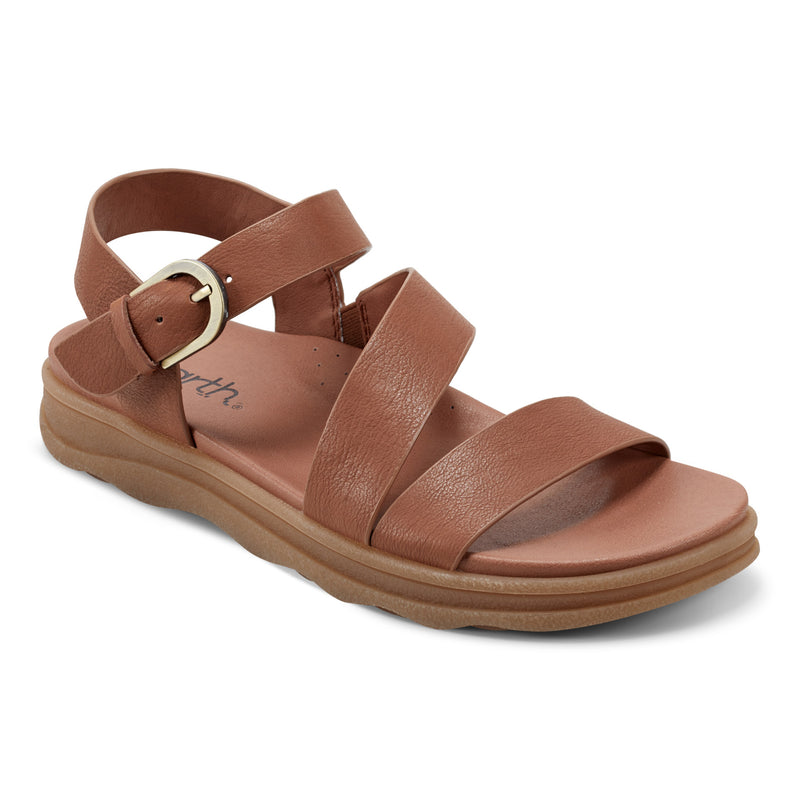Lainey Casual Strappy Round Toe Flat Sandals