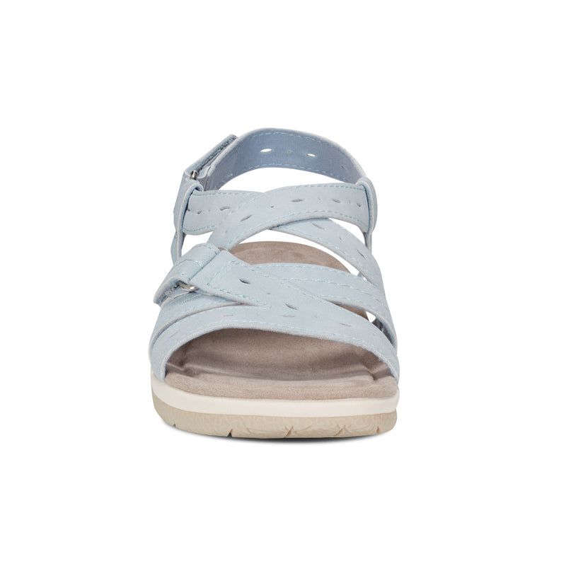 Samsin Round Toe Strappy Casual Flat Sandals