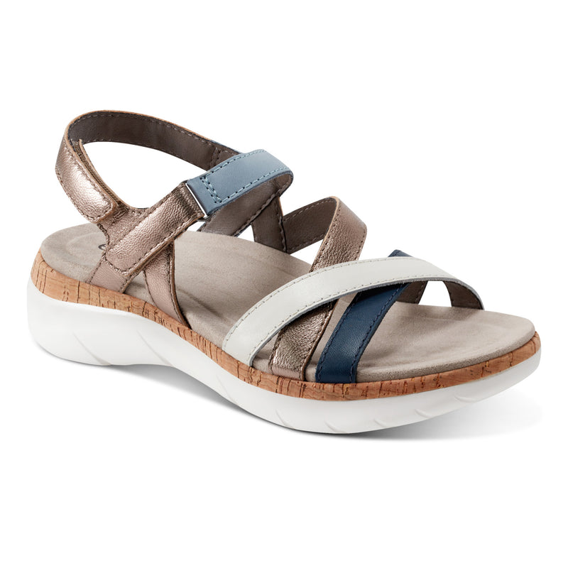 Rosie Open Toe Strappy Flat Casual Sandals