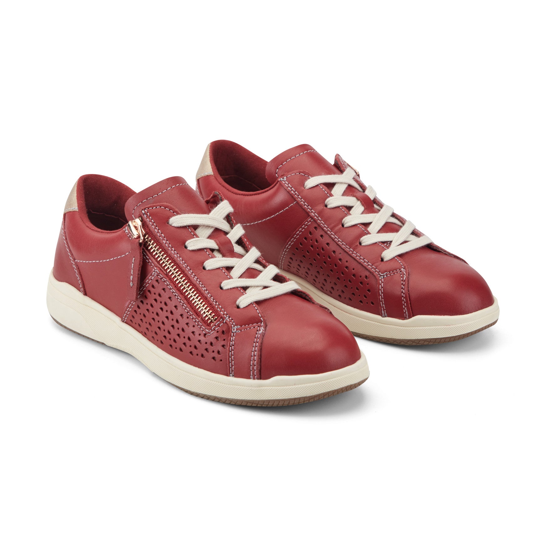 Netta Round Toe Casual Lace-up Sneakers