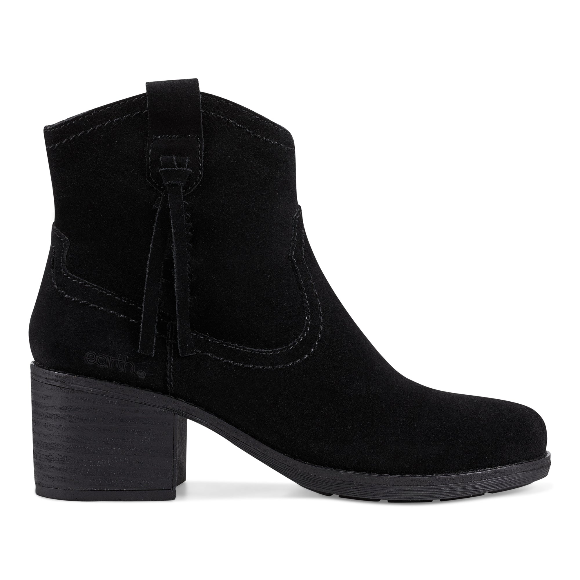 Irene Round Toe Block Heel Casual Booties