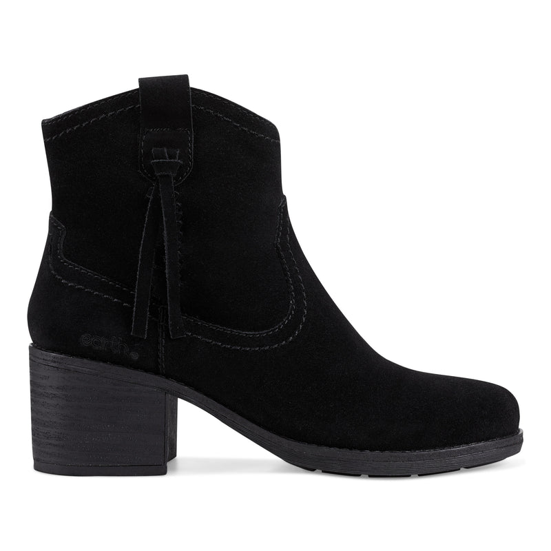 Irene Round Toe Block Heel Casual Booties