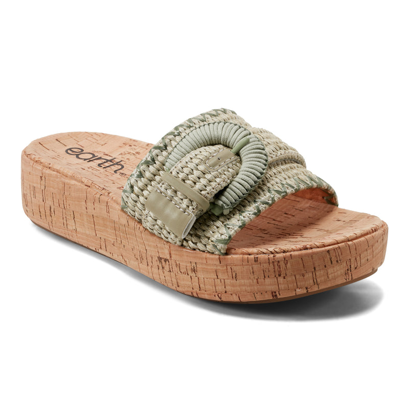Samsy Casual Slip-on Wedge Platform Sandals