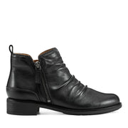 Nadya Round Toe Ruched Casual Booties