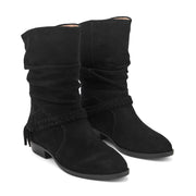 Printy Ruched Booties