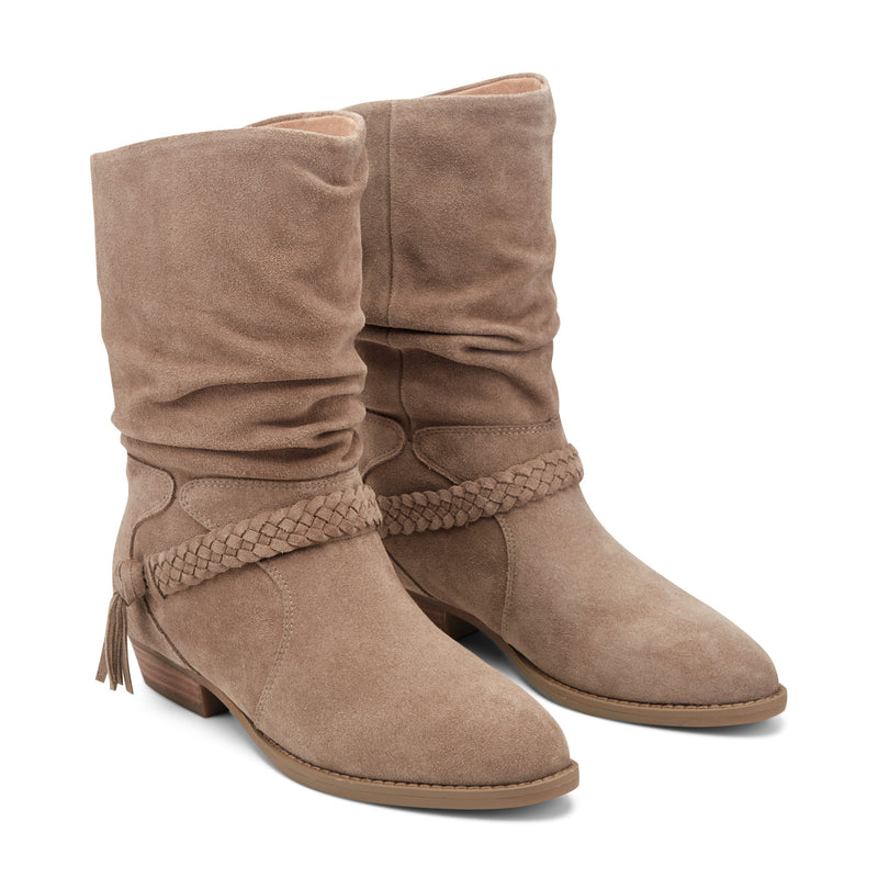 Printy Ruched Booties