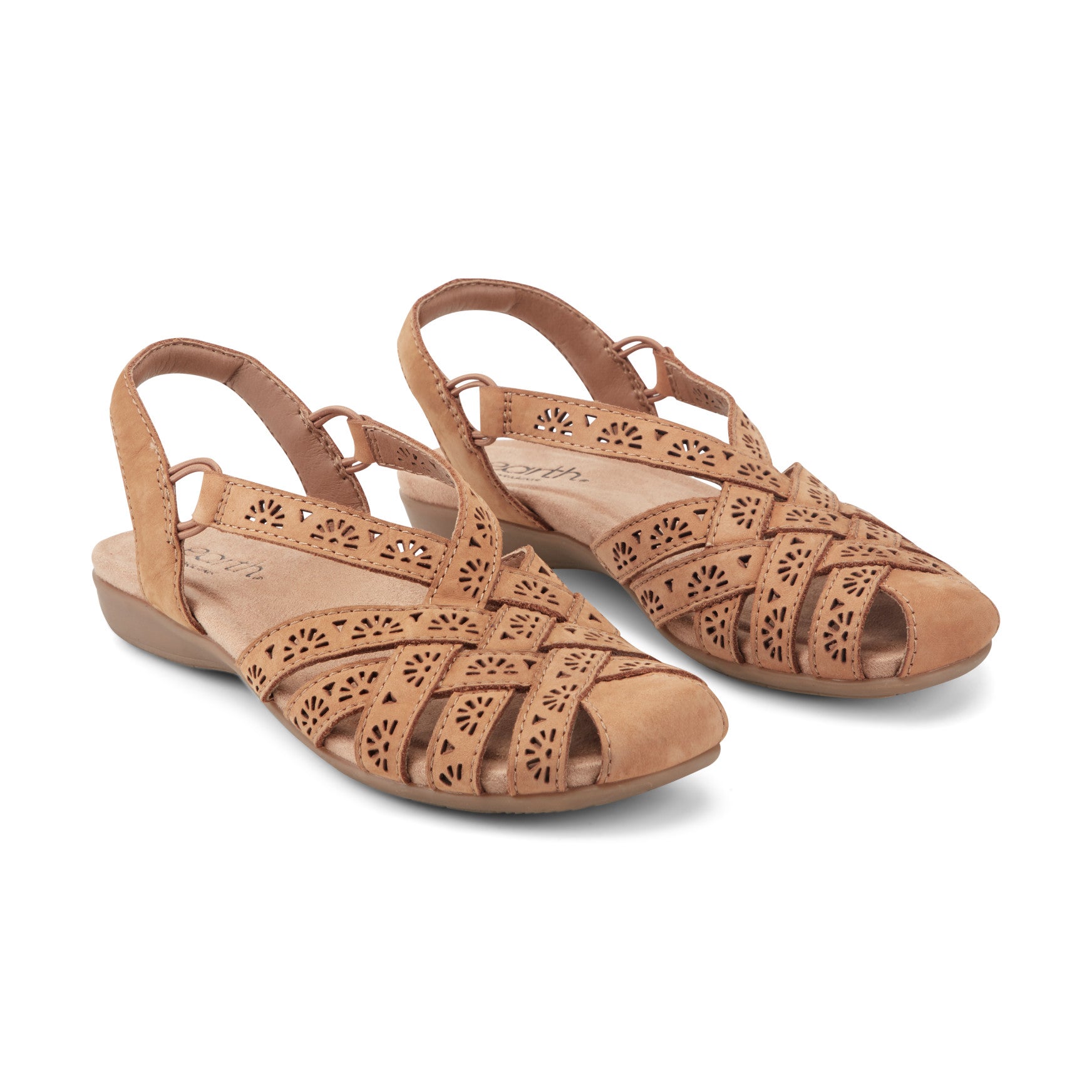 Briel Round Toe Casual Slingback Flat Sandals