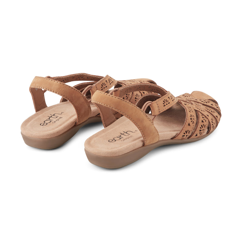 Briel Round Toe Casual Slingback Flat Sandals