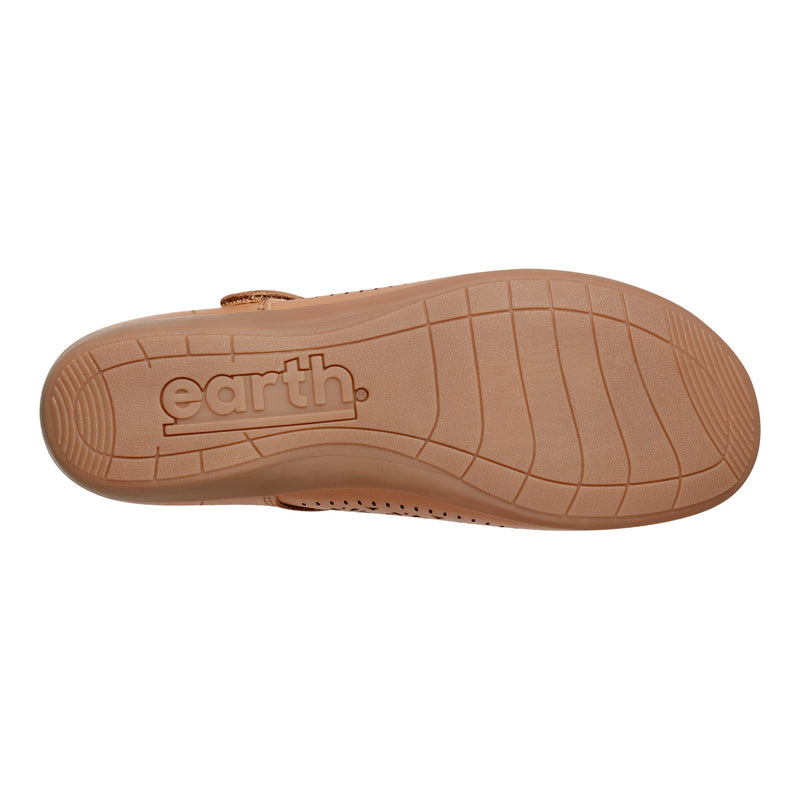 Brady Round Toe Adjustable Strap Casual Flats