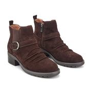 Zane Suede Ruched Booties