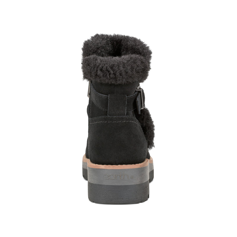 Yara Waterproof Suede Lug Sole Ankle Booties