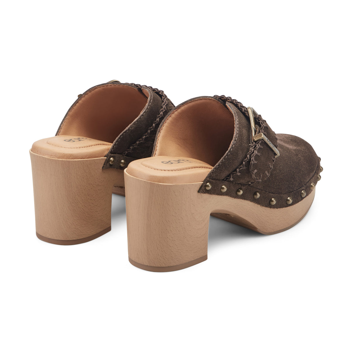 Gilly Heeled Suede Clogs