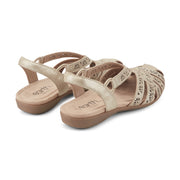 Briel Round Toe Casual Slingback Flat Sandals