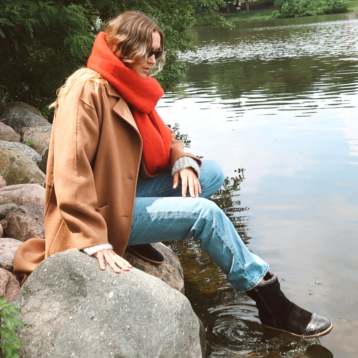Hyland Water Repellent Suede Booties