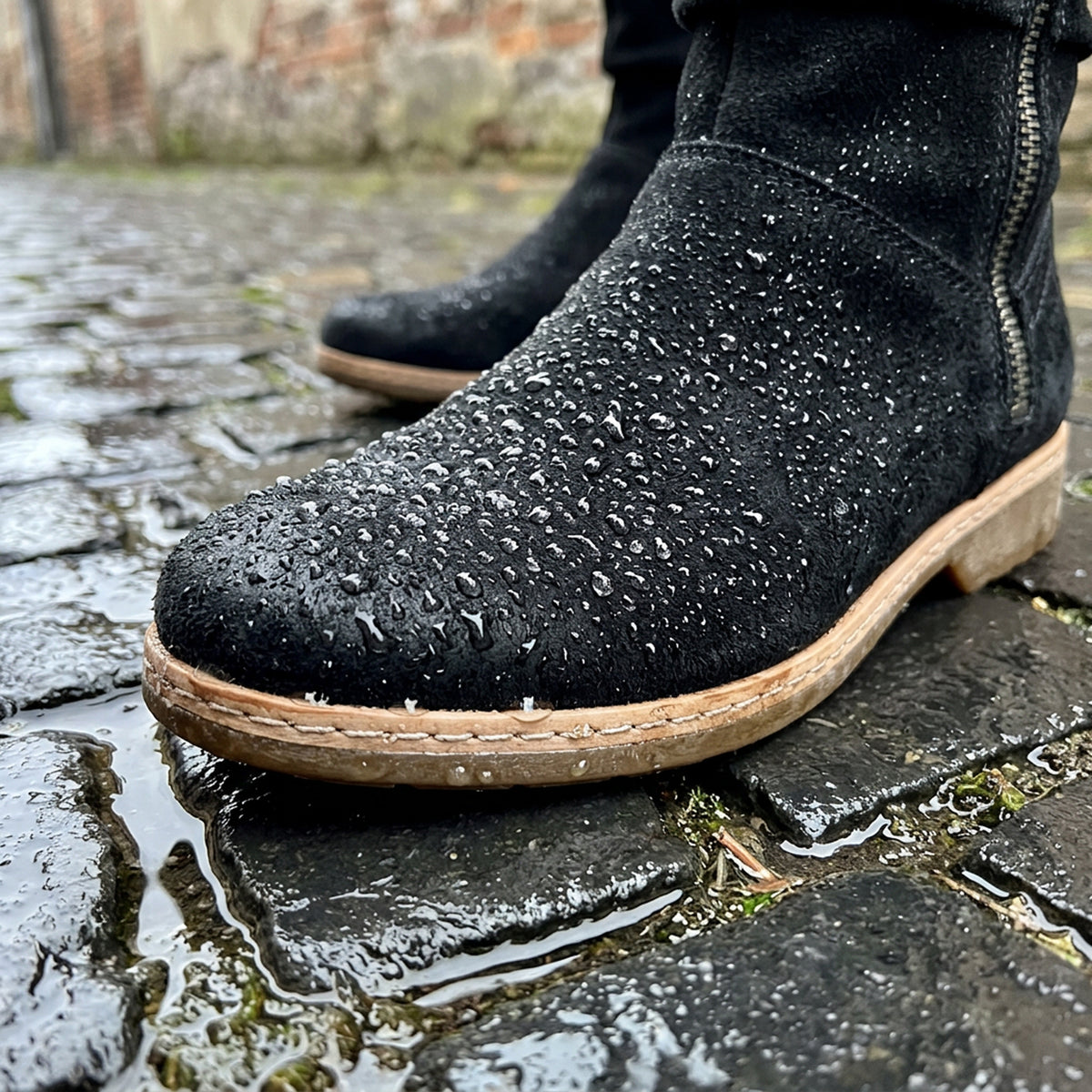 Hyland Water Repellent Suede Booties