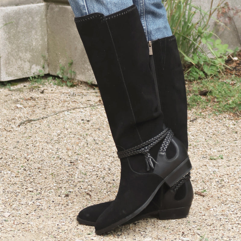 Perla Suede Riding Boots