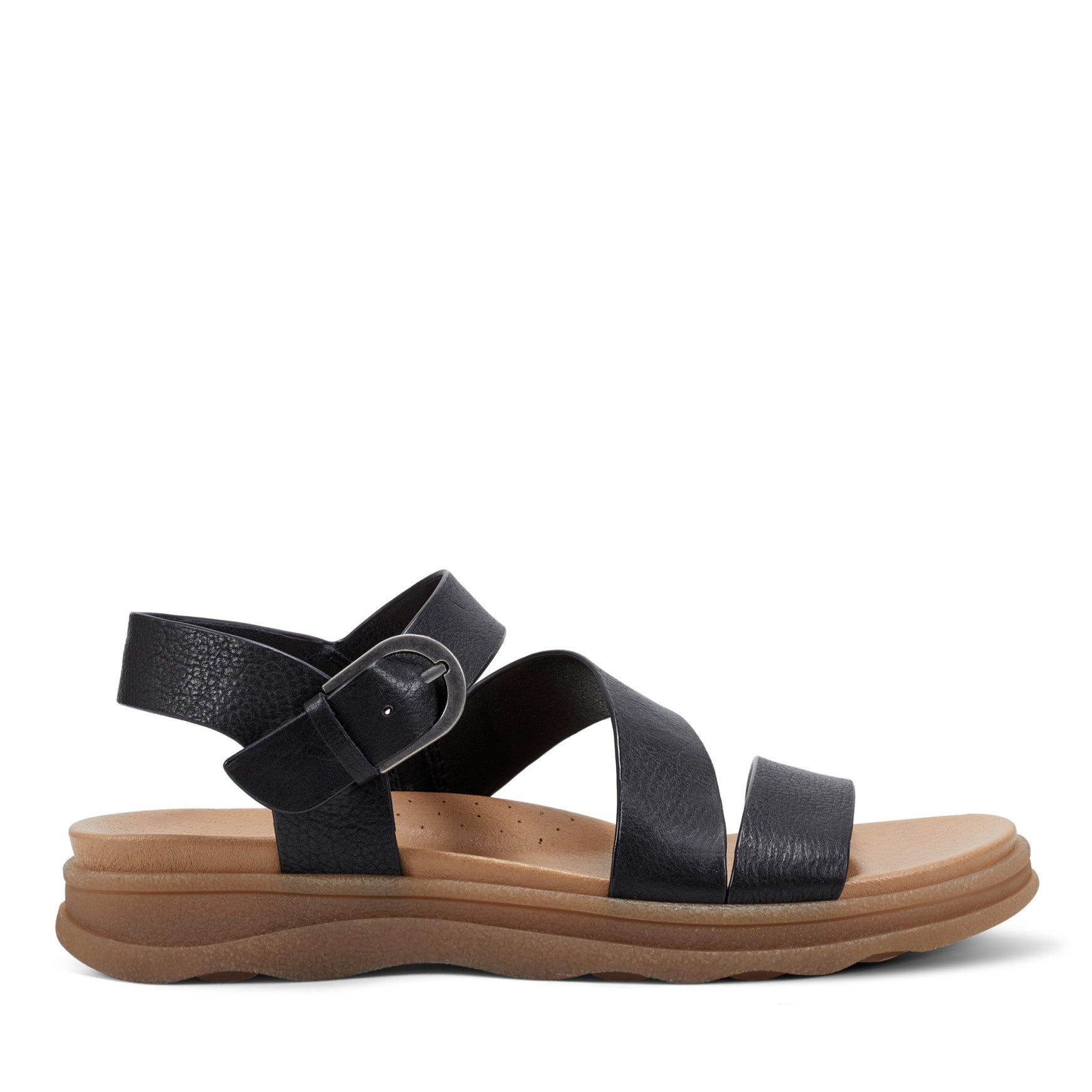 Lainey Casual Strappy Round Toe Flat Sandals