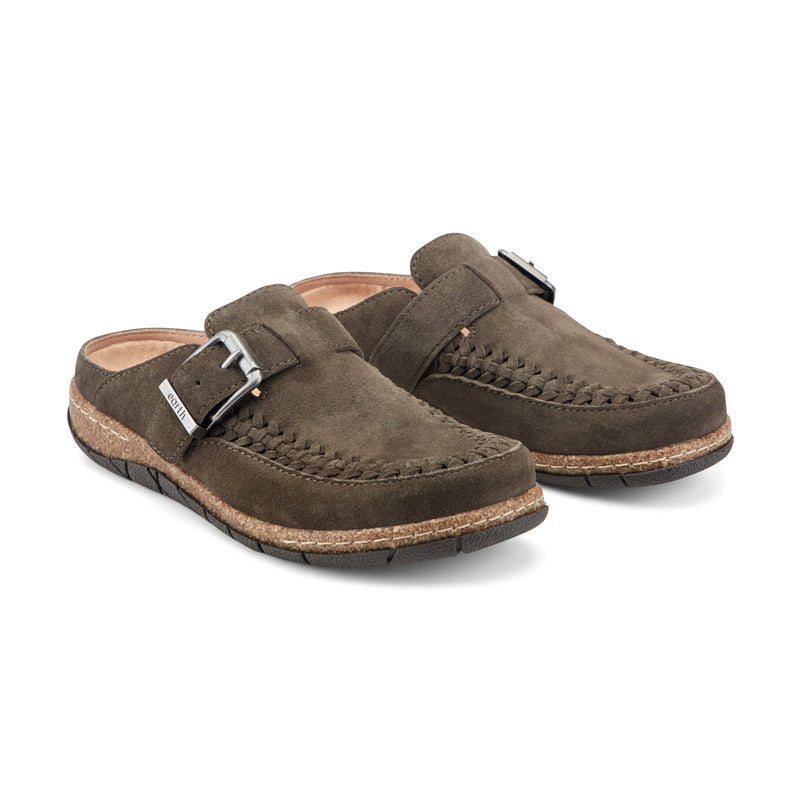 Eileen Braided Suede Clogs
