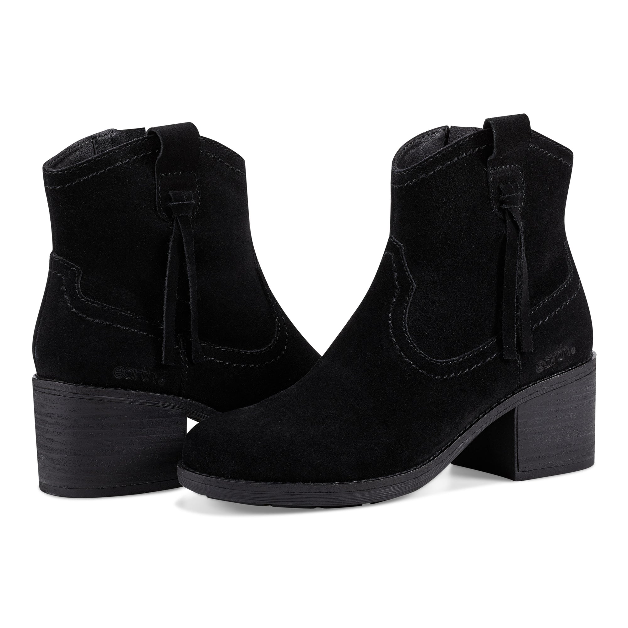 Irene Round Toe Block Heel Casual Booties