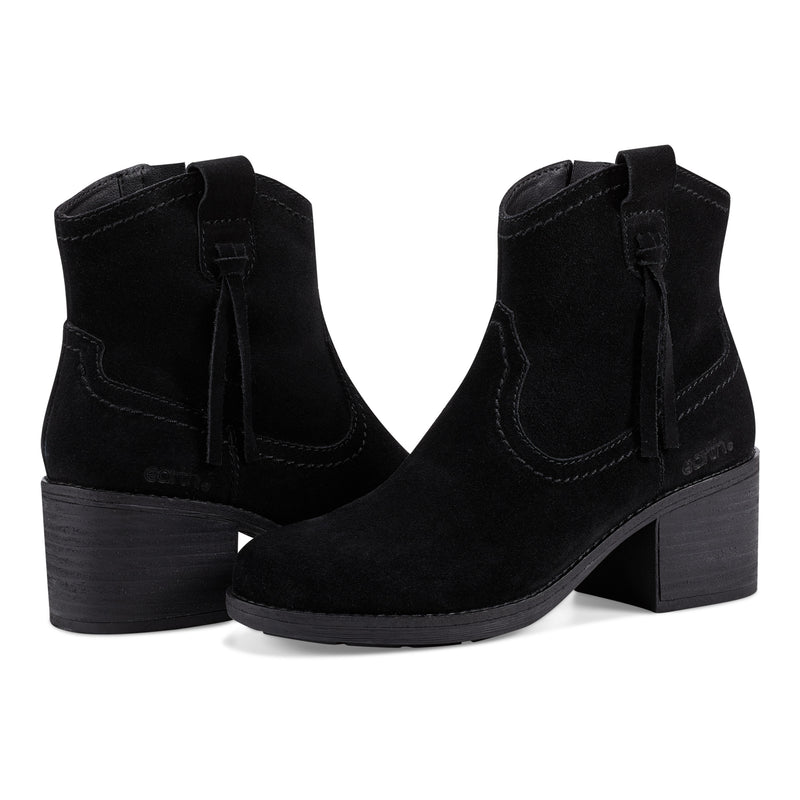 Irene Round Toe Block Heel Casual Booties