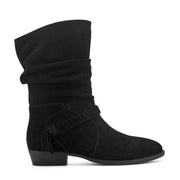 Printy Ruched Booties