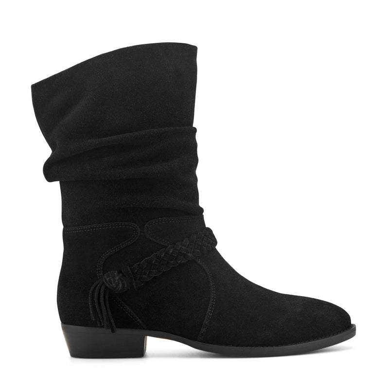 Printy Ruched Booties