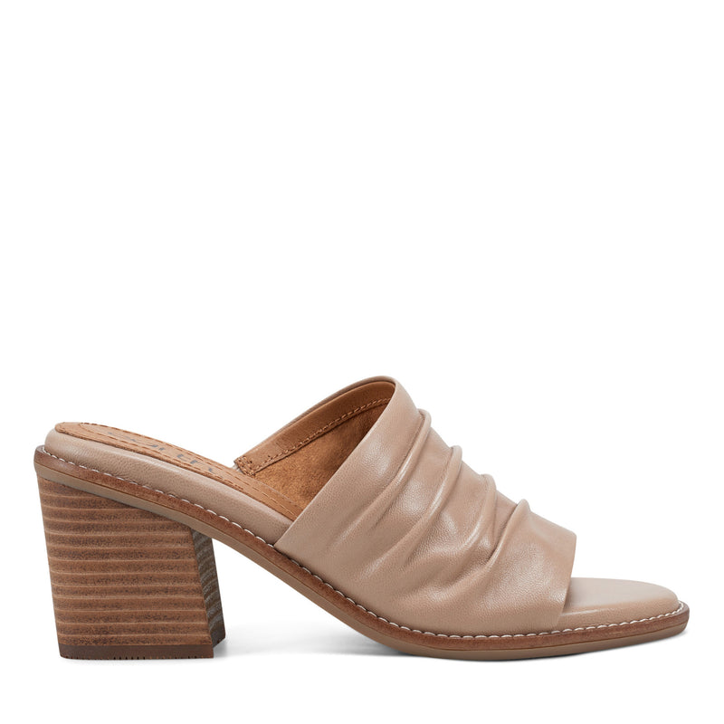 Adara Ruched Slip-On Dress Sandals
