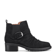 Zane Suede Ruched Booties