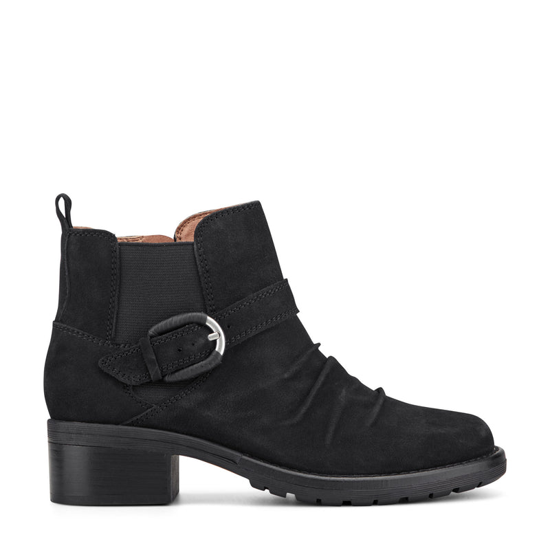 Zane Suede Ruched Booties