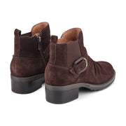 Zane Suede Ruched Booties