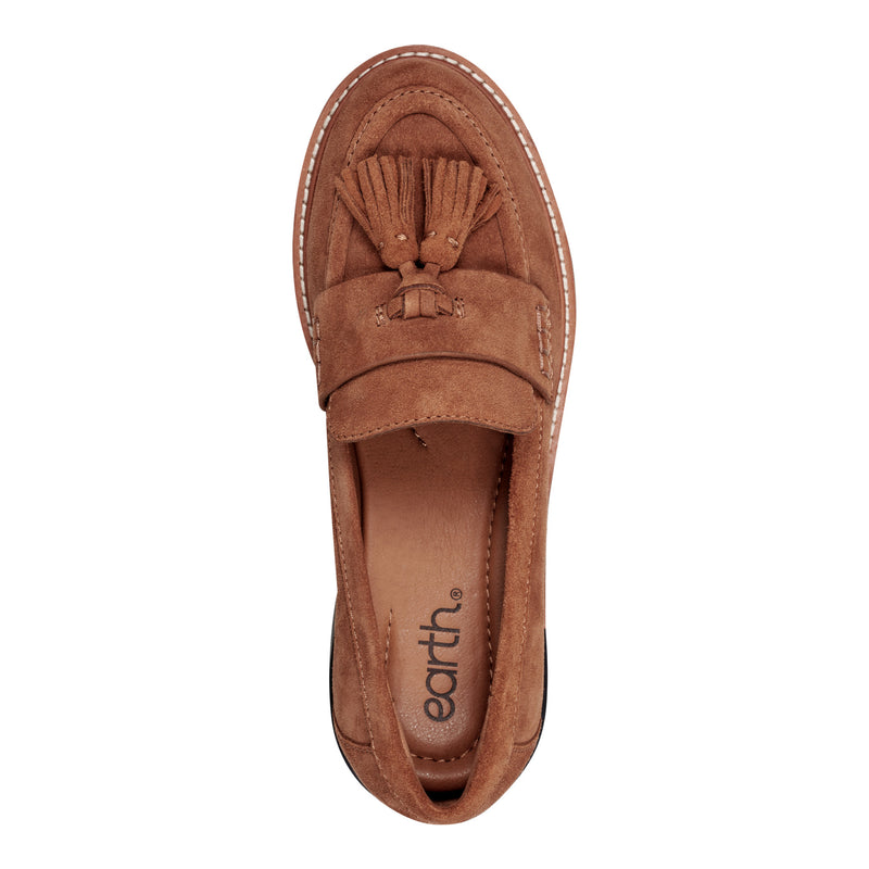 Zimm Round Toe Lug Sole Casual Slip-on Loafers