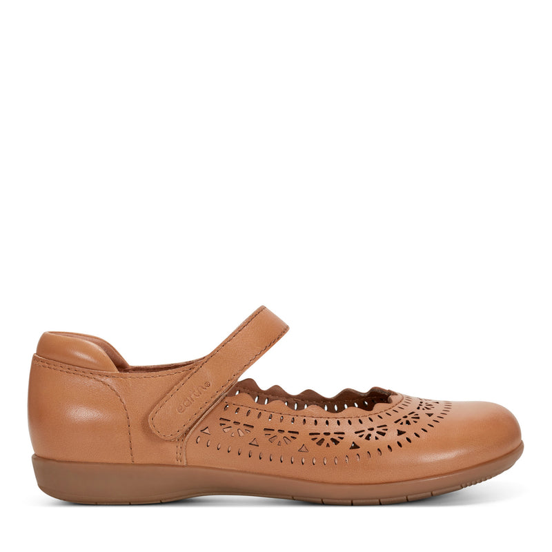 Brady Round Toe Adjustable Strap Casual Flats