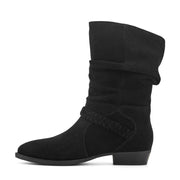 Printy Ruched Booties