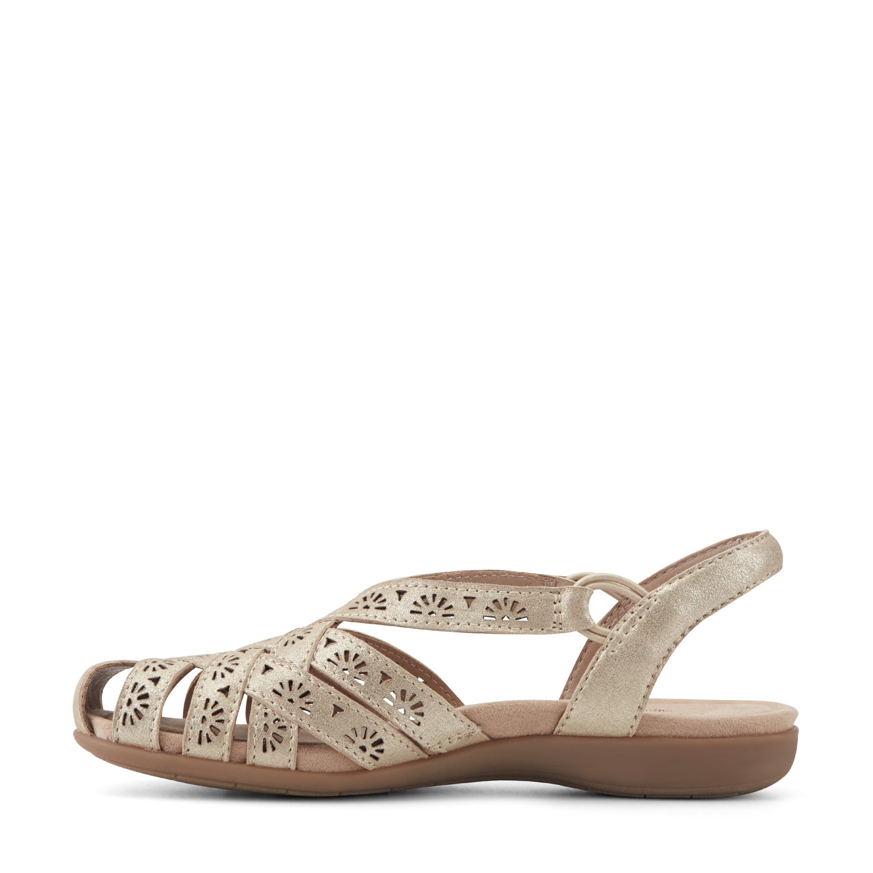 Briel Round Toe Casual Slingback Flat Sandals