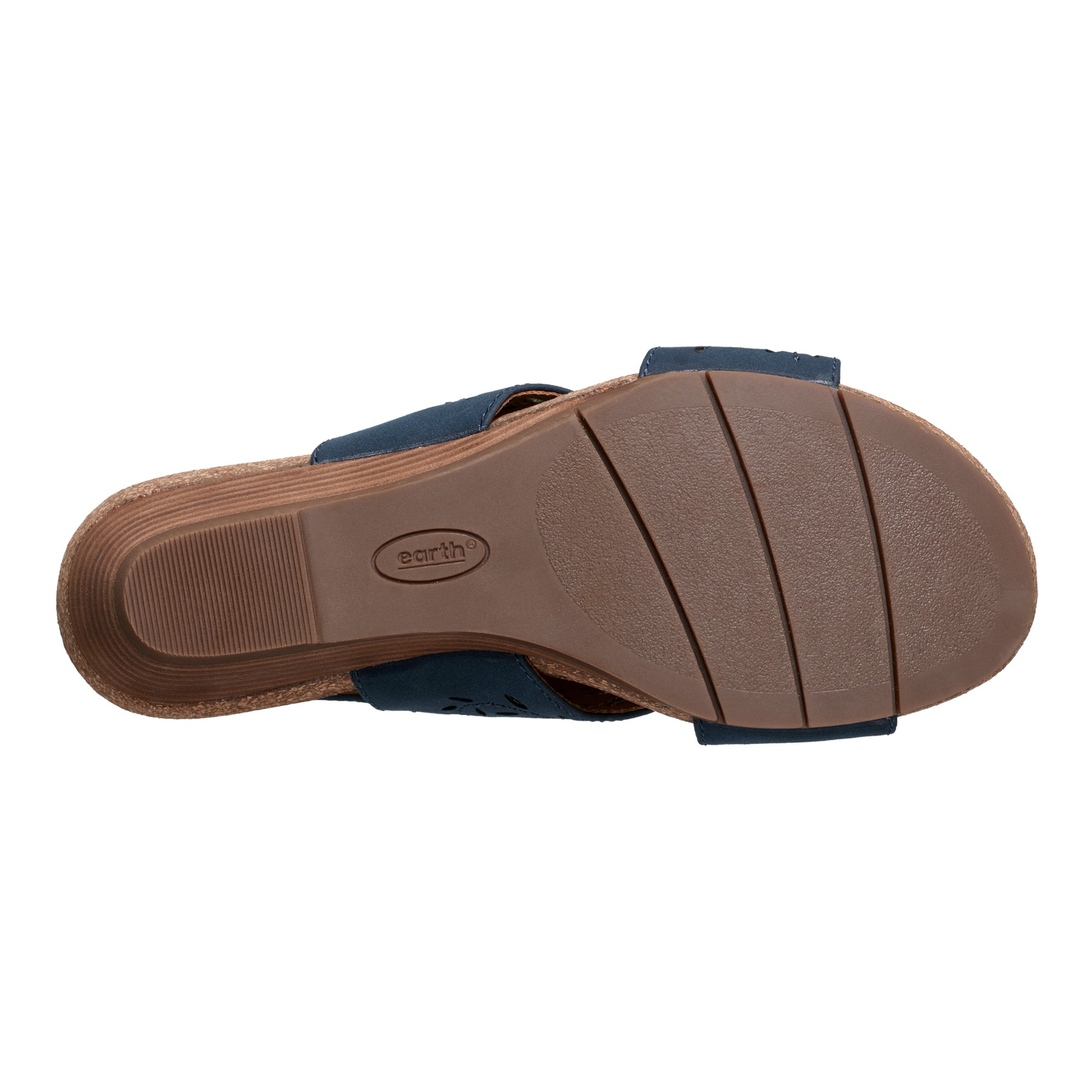 Halin Round Toe Slingback Wedge Sandals