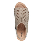 Hana Round Toe Laser Cut Dress Sandals